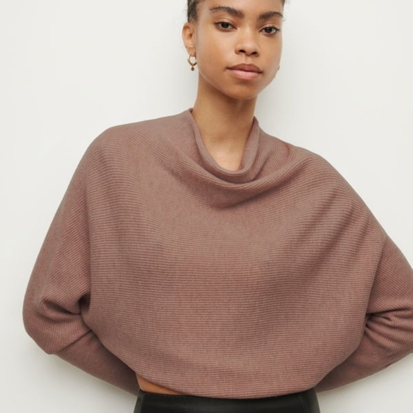 All Saints cropped cashmere blend sweater - Picture 1 of 5